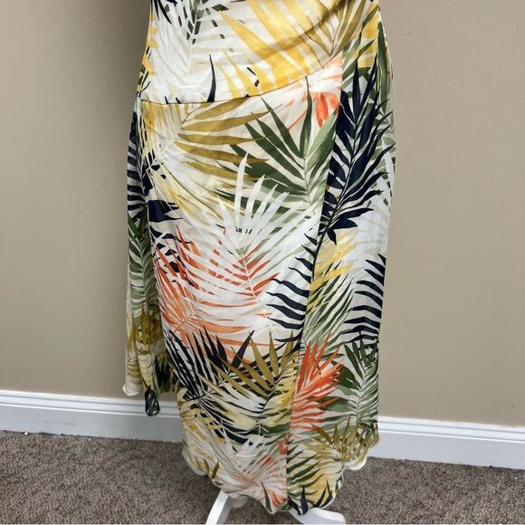 Stella & Julie Tropical Print One-Shoulder Dress Sz 4 - Picture 3 of 6